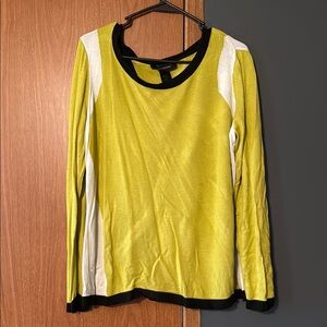 Ashley Stewart Yellow and Black Blouse
